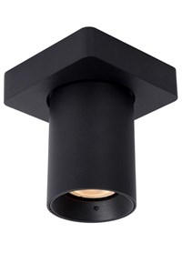 Lucide NIGEL - Ceiling spotlight - LED Dim to warm - GU10 - 1x5W 2200K/3000K - Black turned on