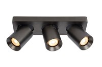 Lucide NIGEL - Ceiling spotlight - LED Dim to warm - GU10 - 3x5W 2200K/3000K - Anthracite turned on 6