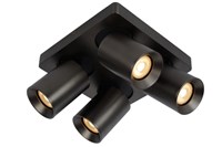 Lucide NIGEL - Plafondspot - LED Dim to warm - GU10 - 4x5W 2200K/3000K - Antraciet aangezet 6