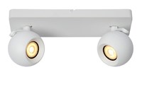 Lucide FAVORI - Spot plafond - 2xGU10 - Blanc allumé 1