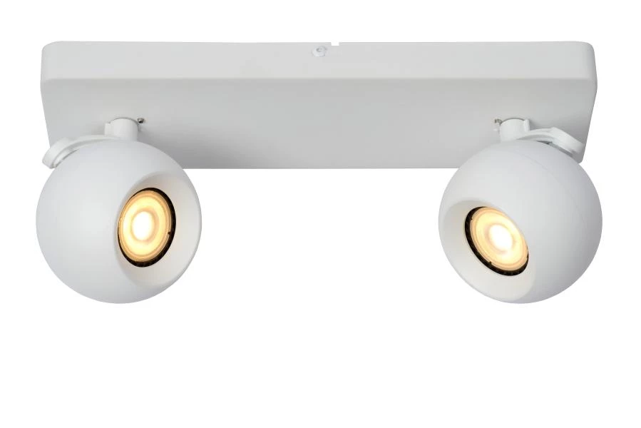 Lucide FAVORI - Spot plafond - 2xGU10 - Blanc - allumé 1