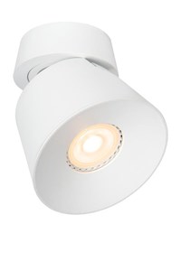 Lucide TRIGONO - Spot plafond - Ø 10,5 cm - 1xGU10 - Blanc allumé 1