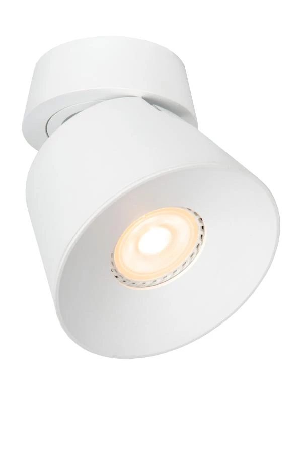 Lucide TRIGONO - Spot plafond - Ø 10,5 cm - 1xGU10 - Blanc - allumé 1