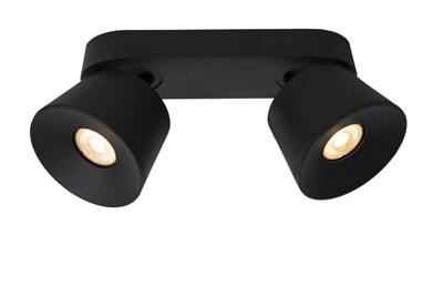 Lucide TRIGONO - Ceiling spotlight - 2xGU10 - Black