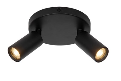 Lucide RITMO - Ceiling spotlight - Ø 15 cm - 2xGU10 (MR11) - Black