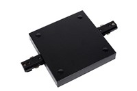 Lucide TRACK Power supply - 1-circuit Track lighting system - Single/Double - Black (Extension) turned on