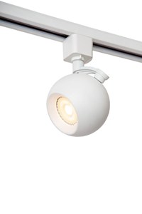 Lucide TRACK FAVORI Track spot - 1-circuit Track lighting system - 1xGU10 - White (Extension) turned on 1