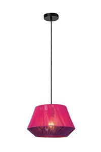 Lucide JESSICA - Hanglamp - Ø 30 cm - 1xE27 - Roze aangezet 6