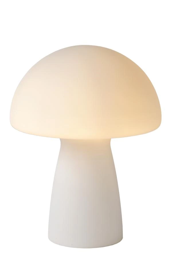 Lucide FUNGO - Table lamp - 1xE27 - Opal - turned on 1