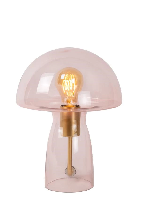 Lucide FUNGO - Table lamp - 1xE27 - Pink - turned on 6