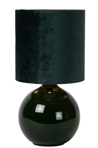 Lucide ESTERAD - Table lamp - Ø 24 cm - 1xE14 - Green turned on 3