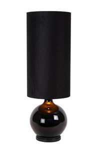 Lucide ESTERAD - Floor lamp - Ø 34 cm - 1xE27 - Black turned on