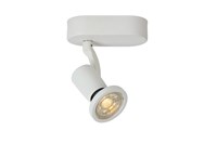 Lucide JASTER-LED - Ceiling spotlight - LED - GU10 - 1x5W 2700K - White turned on 1