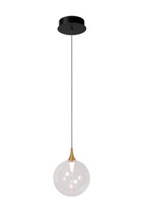 Lucide Premium GISELA - Pendant light - Ø 16 cm - LED - 1x5W 2700K - Transparant turned on