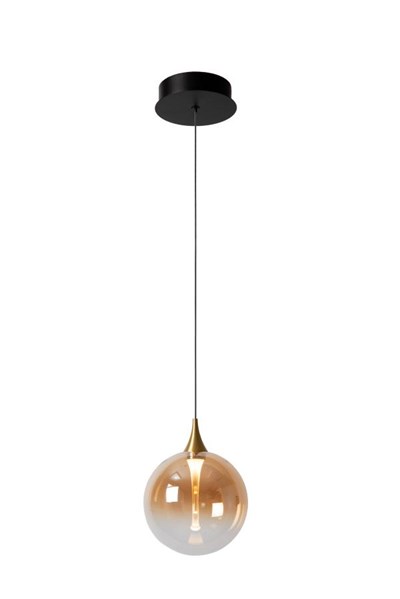 Lucide Premium GISELA - Pendant light - Ø 16 cm - LED - 1x5W 2700K - Amber