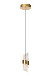 Lucide KLIGANDE - Hanglamp - Ø 13 cm - LED - 1x9W 2700K - Mat Goud / Messing aangezet 2