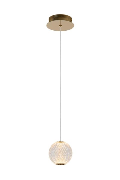 Lucide CINTRA - Pendant light - Ø 14 cm - LED - 1x5,7W 2700K - Transparant