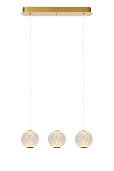 Lucide CINTRA - Pendant light - LED Dim. - 3x4,7W 2700K - Transparant