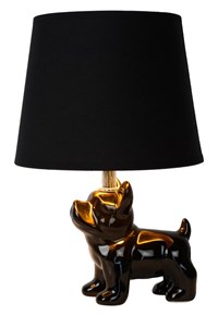 Lucide EXTRAVAGANZA SIR WINSTON - Table lamp - 1xE14 - Black turned on