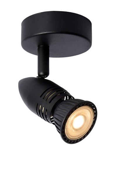 Lucide CARO - Ceiling spotlight - Ø 9 cm - 1xGU10 - Black