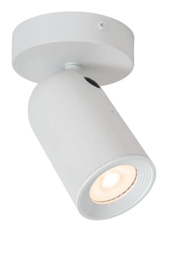 Lucide PUNCH - Ceiling spotlight - 1xGU10 - White - turned on 1