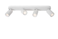 Lucide PUNCH - Ceiling spotlight - 4xGU10 - White turned on 1