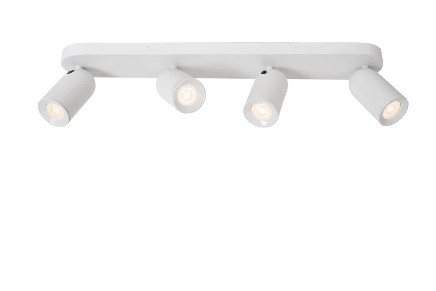 Lucide PUNCH - Ceiling spotlight - 4xGU10 - White - turned on 1