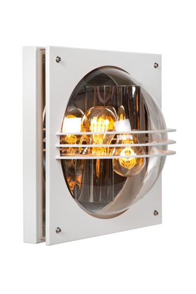 Lucide PRIVAS - Wall light Indoor/Outdoor - 2xE27 - IP44 - White