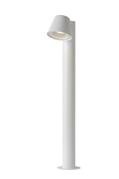 Lucide DINGO-LED - Lámpara baliza - LED Regul. - GU10 - 1x5W 3000K - IP44 - Blanco