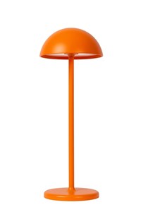 Lucide JOY - Lampe de table Rechargeable Intérieur/Extérieur - Batterie/Piles - Ø 12 cm - LED Dim. - 1x1,5W 3000K - IP54 - Orange allumé 3