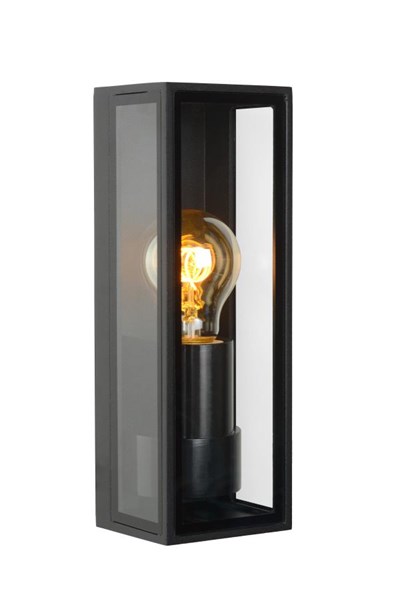 Lucide DUKAN - Wall light Indoor/Outdoor - 1xE27 - IP65 - Black