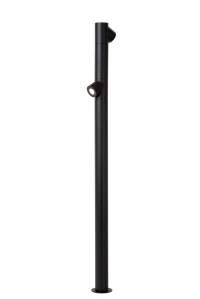 Lucide IBAMBA - Bollard light - LED - 2x6W 3000K - IP65 - Black