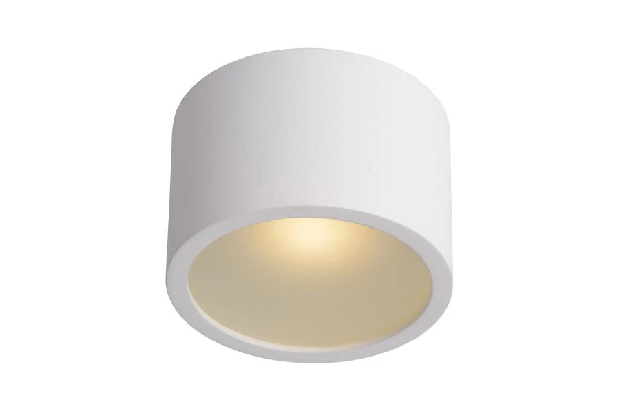 Lucide LILY - Spot plafond Salle de bains - Ø 8 cm - 1xG9 - IP54 - Blanc - allumé 1