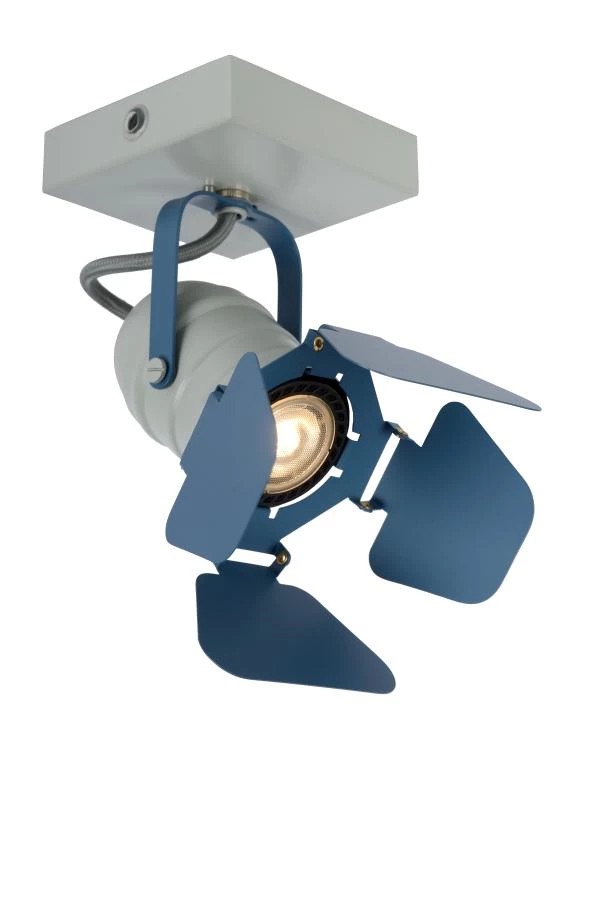 Lucide PICTO - Ceiling spotlight Children - 1xGU10 - Blue - turned on 5