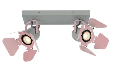 Lucide PICTO - Ceiling spotlight Children - 2xGU10 - Pink