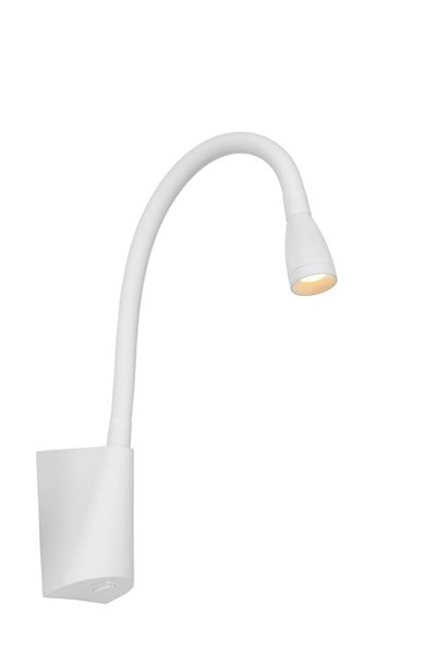 Lucide GALEN-LED - Lampe de chevet / Applique mural - LED - 1x3W 3000K - Blanc