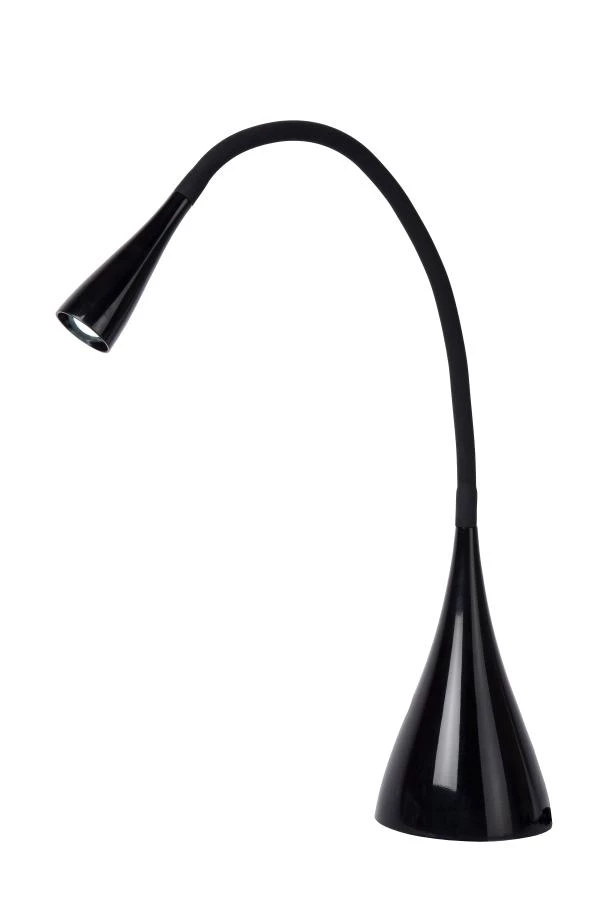 Lucide ZOZY - Lampe de bureau - LED Dim. - 1x4W 3000K - Noir - allumé