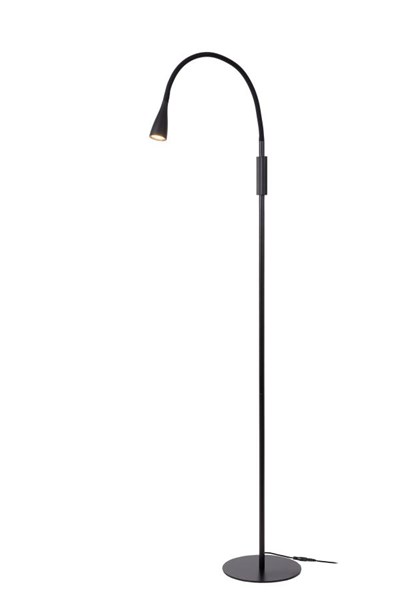 Lucide ZOZY - Floor reading lamp- LED 3 StepDim - 1x4W 3000K - Black