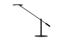 Lucide ANSELMO - Desk lamp - Ø 18 cm - LED Dim. - 1x9W 3000K - Black turned on