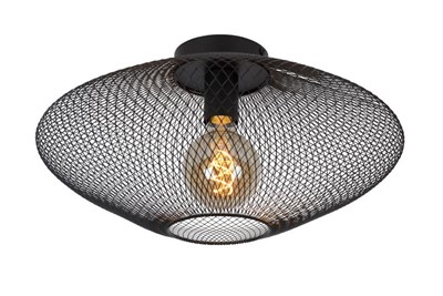 Lucide MESH - Plafonnier - Ø 45 cm - 1xE27 - Noir