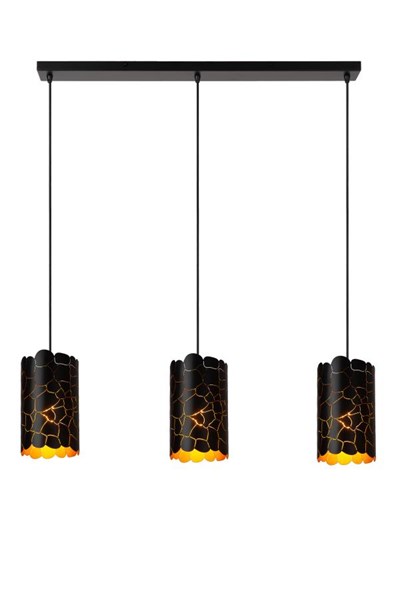 Lucide ALMELO - Pendant light - 3xE27 - Black