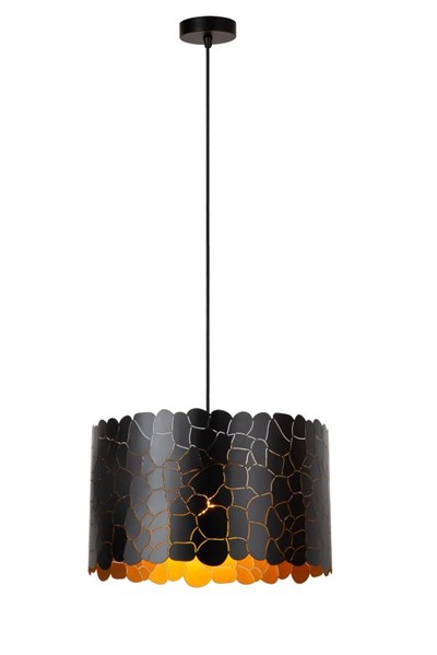 Lucide ALMELO - Pendant light - Ø 40 cm - 1xE27 - Black