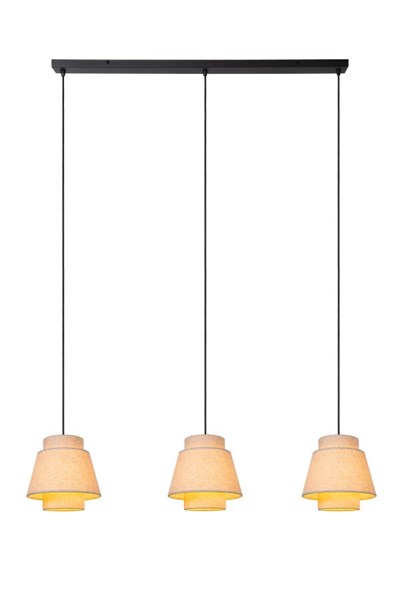 Lucide TRIBUTE - Hanglamp - 3xE27 - Beige