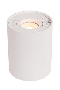 Lucide TUBE - Tischlampe - Ø 9,6 cm - LED 3 StepDim - GU10 - 1x5W 2600K/2800K - Weiß eingeschaltet 1