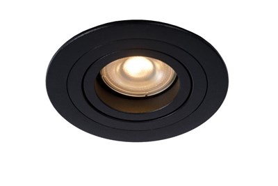 Lucide TUBE - Recessed spotlight - Ø 9,2 cm - 1xGU10 - Black