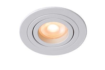 Lucide TUBE - Recessed spotlight - Ø 9,2 cm - 1xGU10 - White