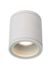 Lucide AVEN - Plafondspot Badkamer - Ø 9 cm - 1xGU10 - IP65 - Wit aangezet 1