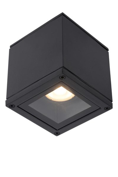 Lucide AVEN - Spot plafond Salle de bains - 1xGU10 - IP65 - Noir