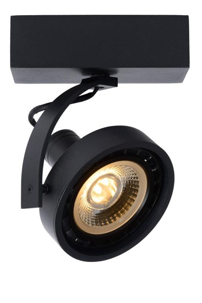 Lucide DORIAN - Foco de techo - Ø 11,7 cm - LED Dim to warm - GU10 (ES111) - 1x12W 2200K/3000K - Negro