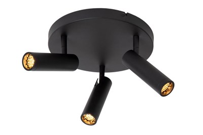 Lucide GRADO - Ceiling spotlight - Ø 25 cm - 3xGU10 (MR11) - Black